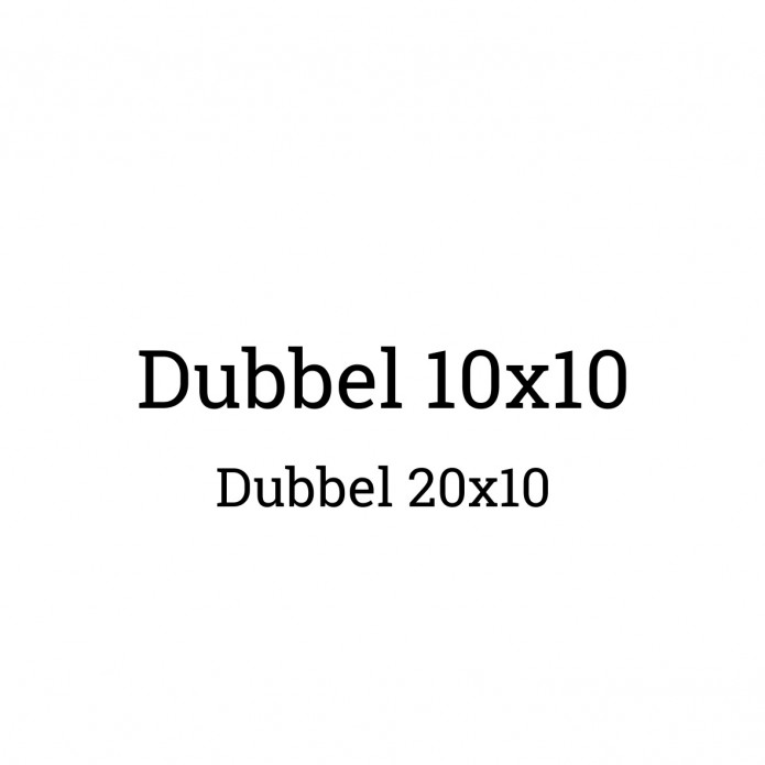 20x10 (Dubbel) voor