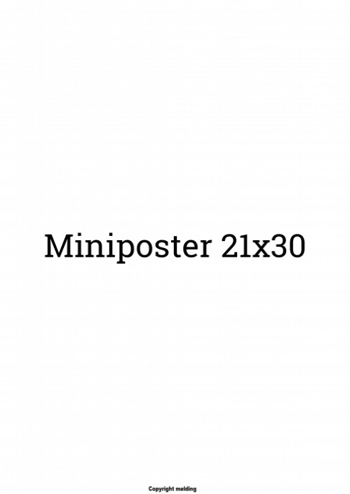21x30 (Miniposter) voor