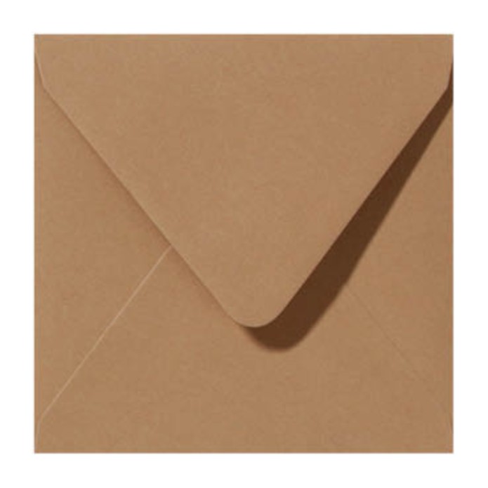 Envelop caramel 13x13cm