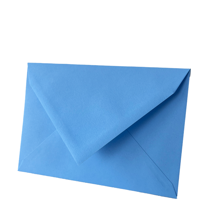 Envelop baby blauw