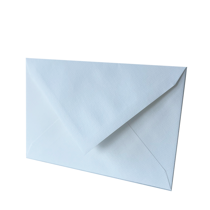 Envelop gebroken wit geribbeld