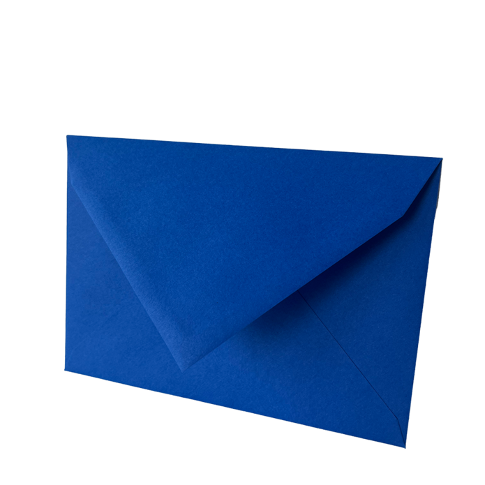 Envelop koningsblauw