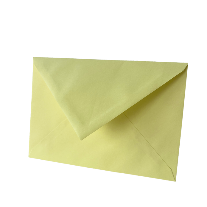 Envelop zacht geel