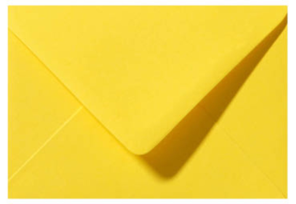 Envelop geel 17x11cm