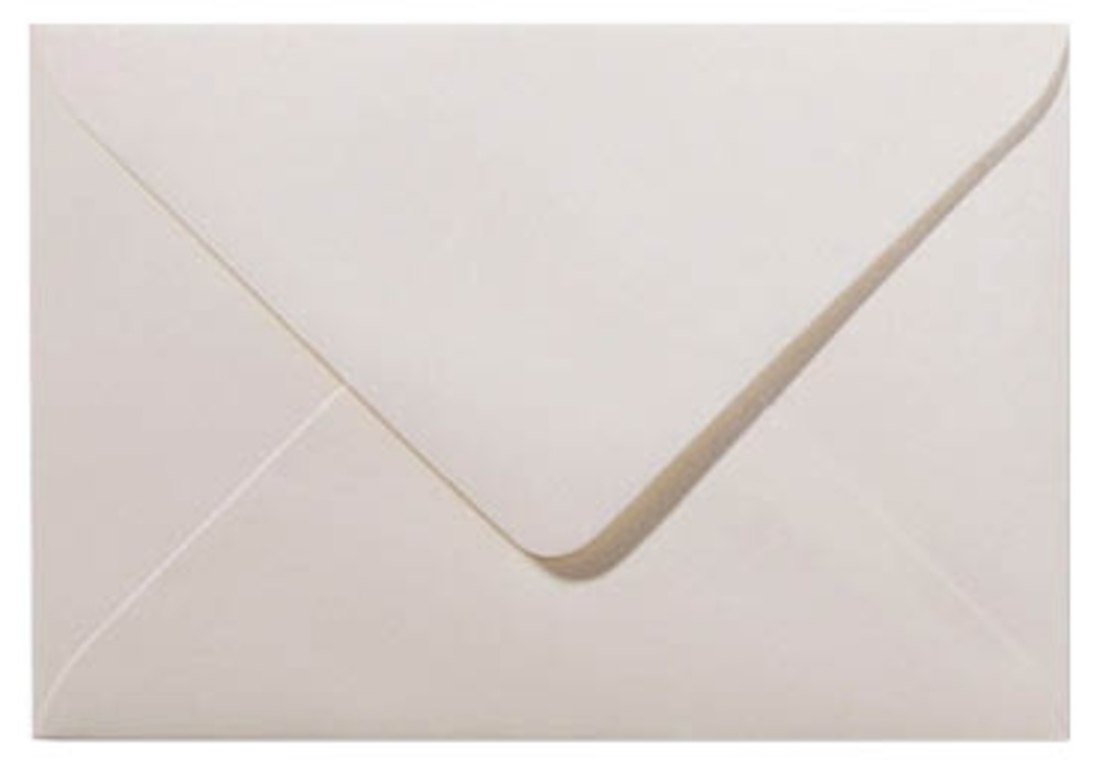 Envelop metallic ivoor wit 18x12cm