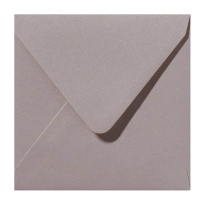 Envelop metallic nude 13x13cm