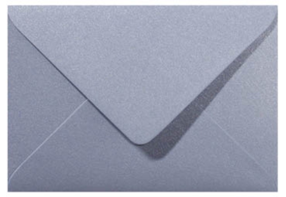 Envelop metallic zilver 18x12cm