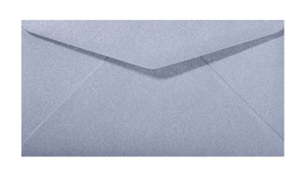 Envelop metallic zilver 21x10cm