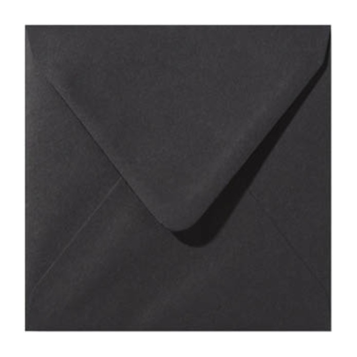 Envelop zwart 14x14cm