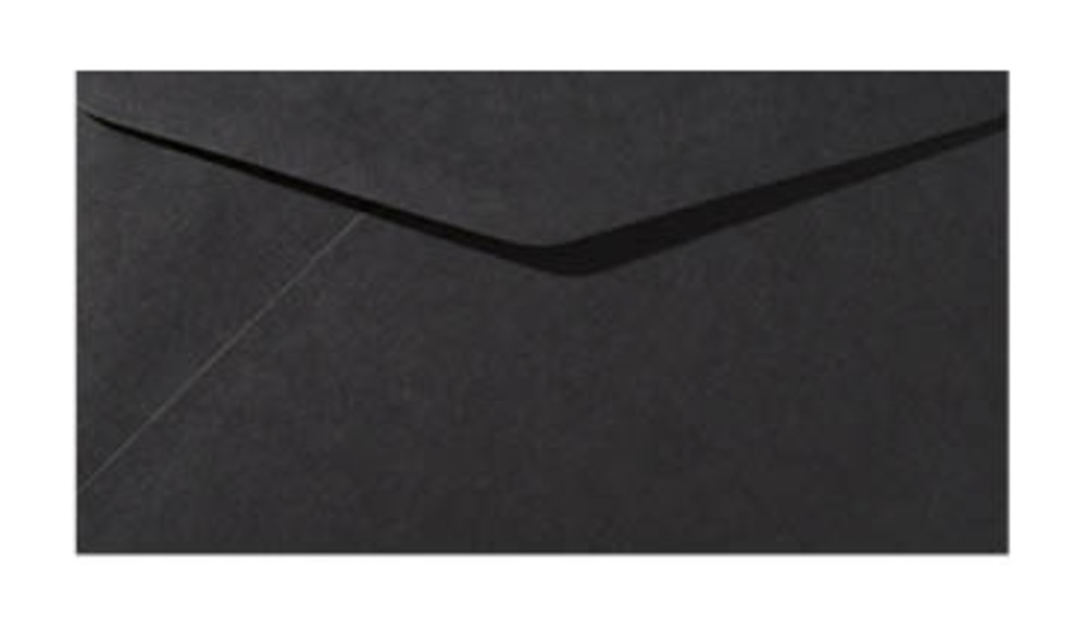 Envelop zwart 21x10cm