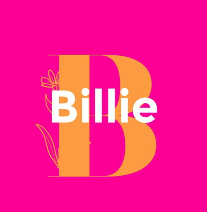 Fluoriserend geboortekaartje met neon geel voor Billie