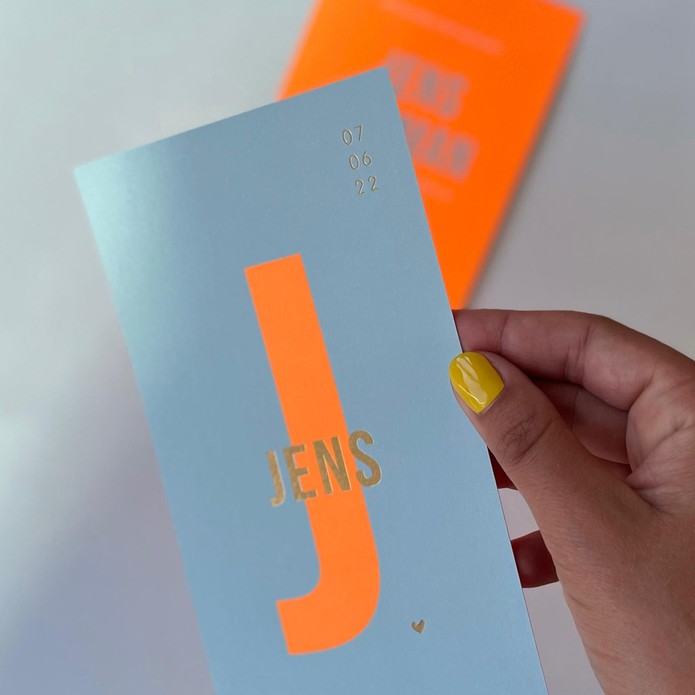 Sample Jens NEON (zonder foliedruk afwerking)