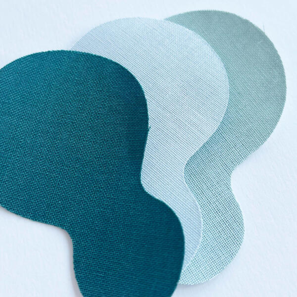 LINNEN | Groen, Azuurblauw, Munt