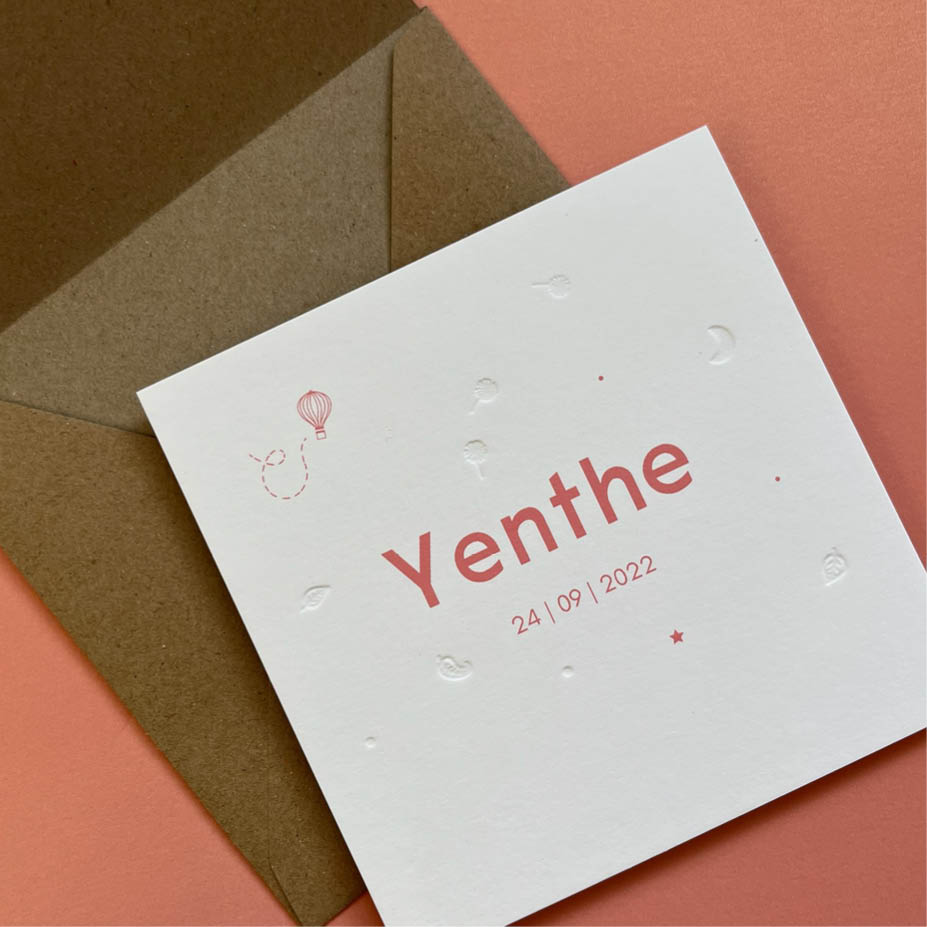 Old Mill 600gr + reliëfdruk | Origineel kaartje Famke