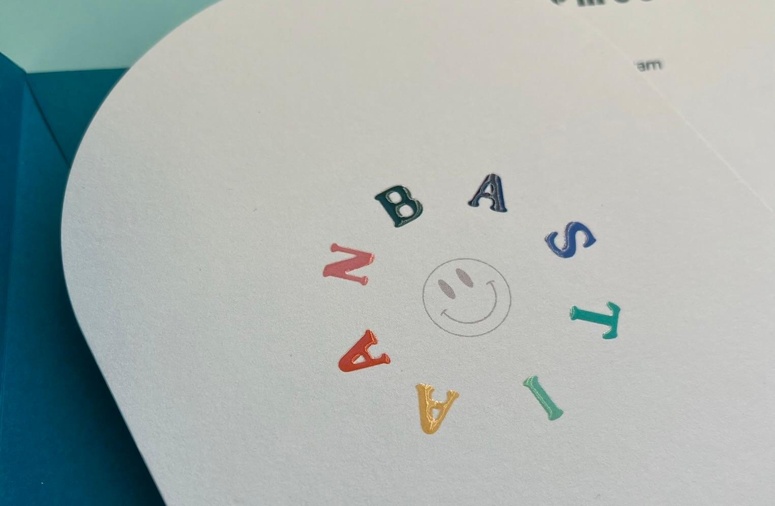 Bastiaan is gedrukt op Cotton Stevig met hoogglans