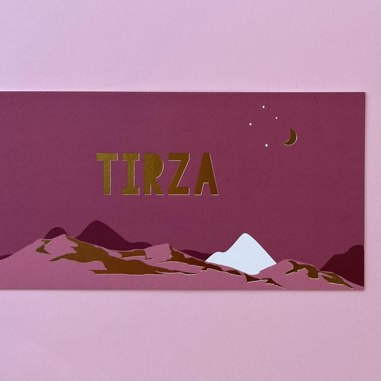 Tirza gedrukt met foliedruk op Multiloft