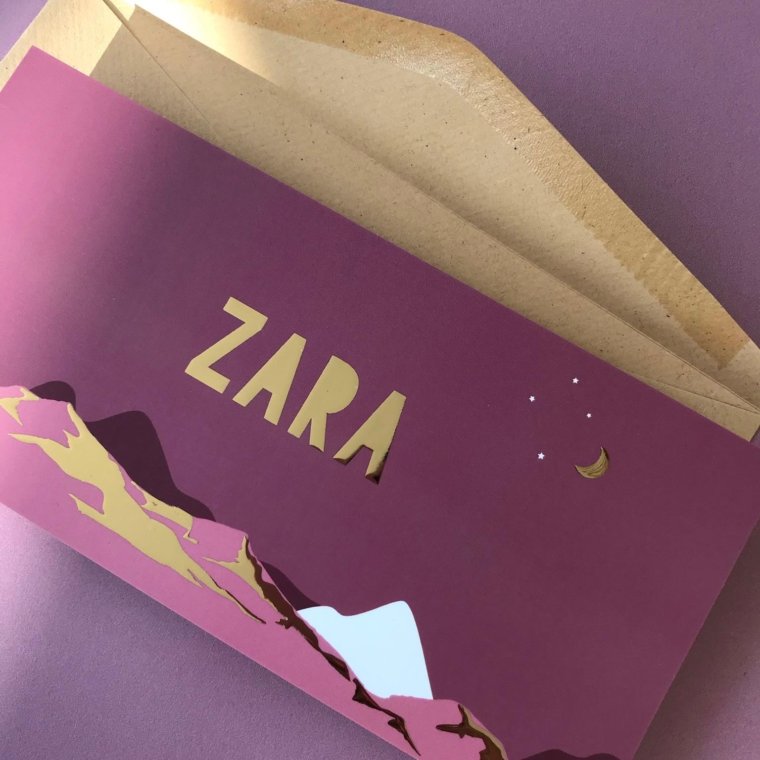 Zara gedrukt met digitale folieprint